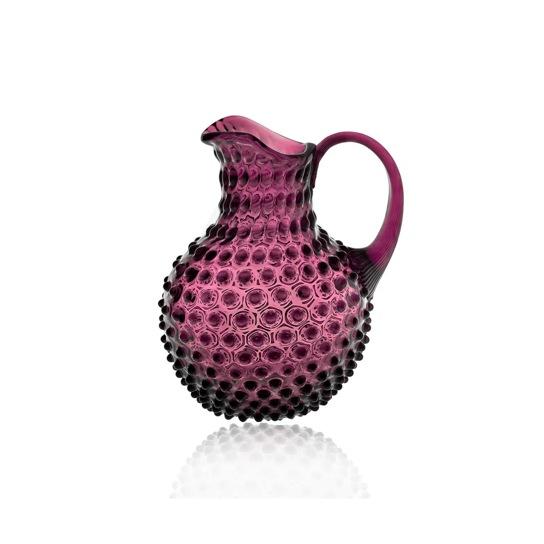 Violet Hobnail Sürahi