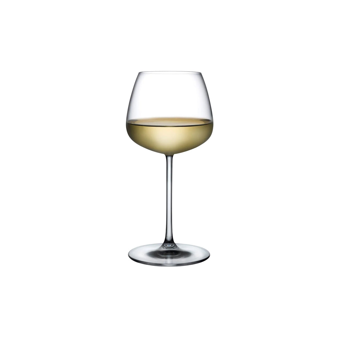 Fantasy Set of Two Tall White Wine Glasses